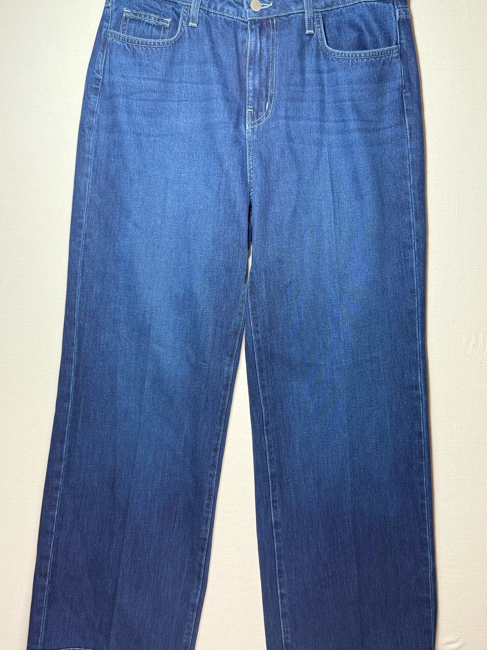 L'AGENCE Women's wide Leg Jeans in Deep Blue